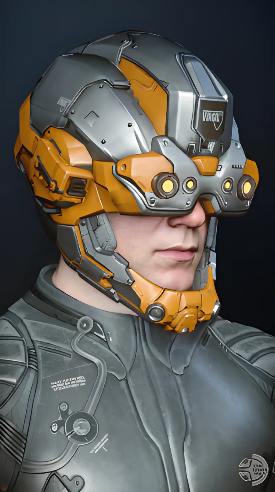 Enlarge Argus Helmet Black/Gold/Silver